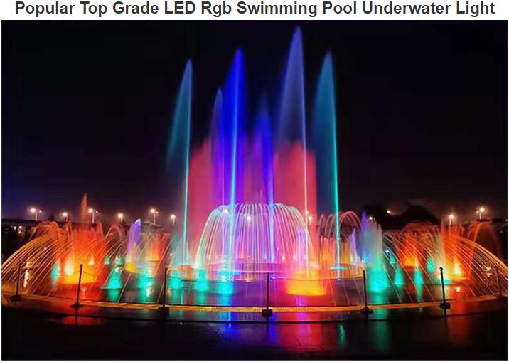 Popular Top Grade LED Rgb simbassäng Undervattenslampa
